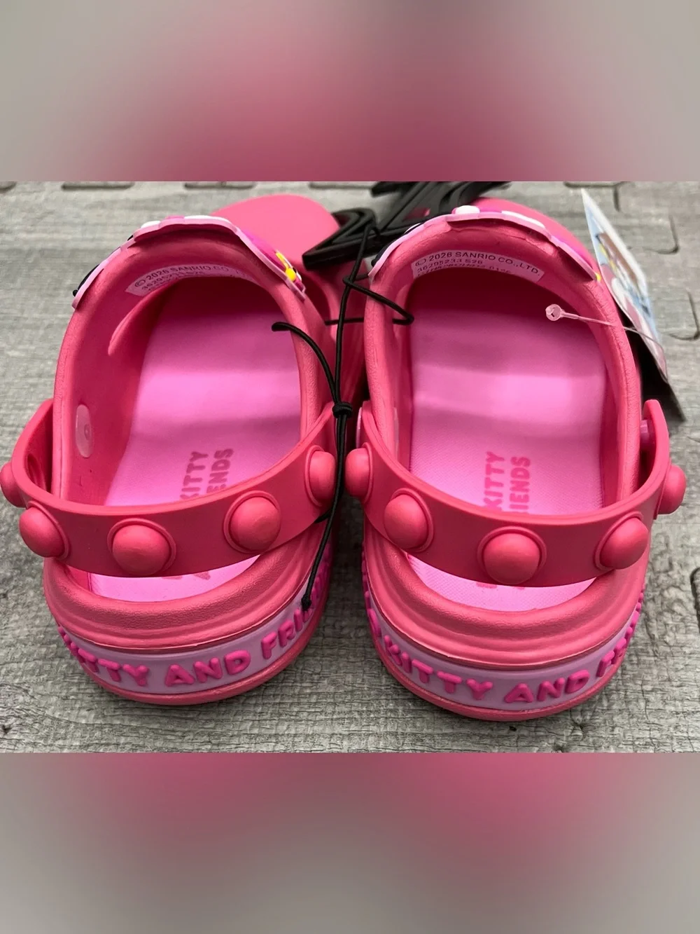 Hello Kitty and Friends Mary Jane Clog Adjustable Strap Unisex Kids US 10 Pink